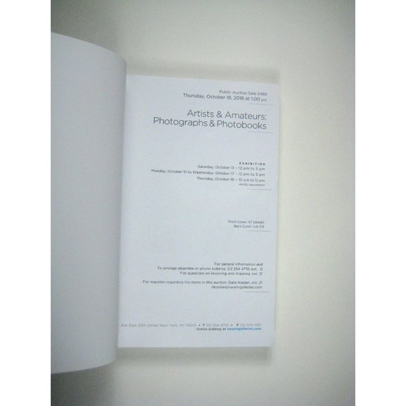 SWANN Auction Catalog 2018 Artist Amateur Photographs Photobooks Lange Arbus - Picture 4 of 10